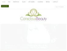 Tablet Screenshot of consciousbeauty.com